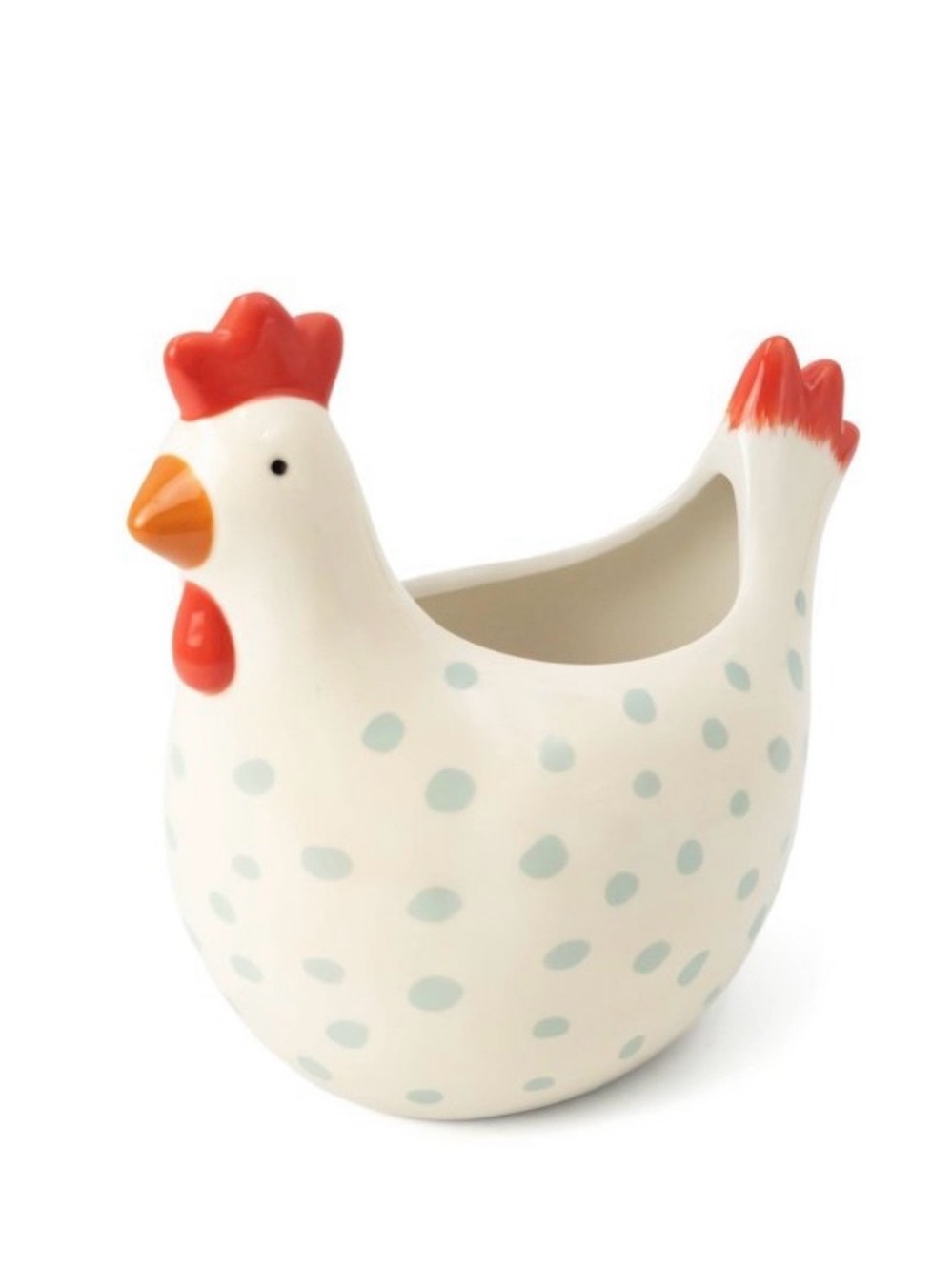 Target Bullseye Playground Novelty Ceramic Chicken Crock Planter Dish Decor New